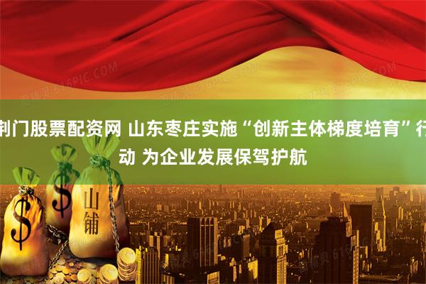 荆门股票配资网 山东枣庄实施“创新主体梯度培育”行动 为企业发展保驾护航